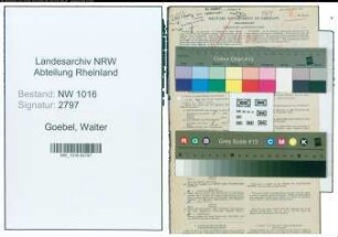 Entnazifizierung Walter Goebel , geb. 06.11.1882 (Rechtsanwalt)