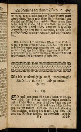 465-470, Titulus XII - XV