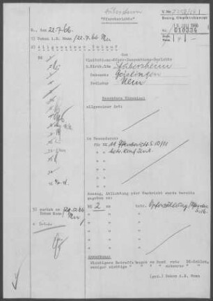 Stubersheim und Hofstett-Emerbuch: Visitationsbericht mit Pfarrbericht 1965