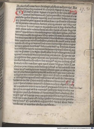 Oratio de virginis conceptione anno 1472 habita : Mit Vorrede des Autors an Guilelmus d'Estouteville, Kardinal von Rouen und Bischof von Ostia