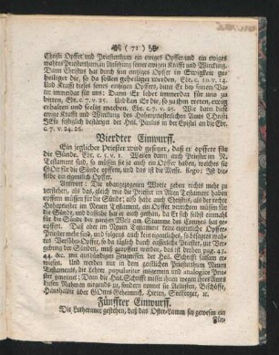 Vierdter Einwurff