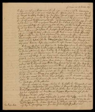 13: Brief von Georg Friedrich Puchta an Gustav Hugo, Erlangen, 18.10.1827