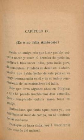 Capítulo IX.?Es ó no feliz Ambrosio?