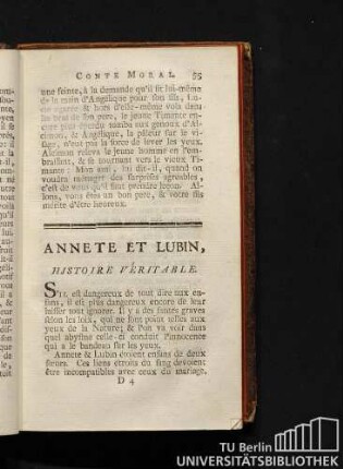 Annete et Lubin, histoire véritable.