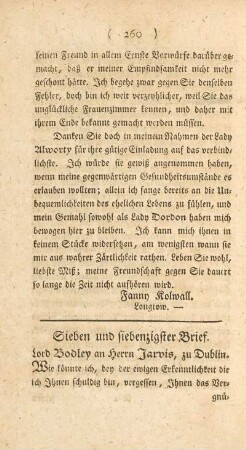 Sieben und siebenzigster Brief