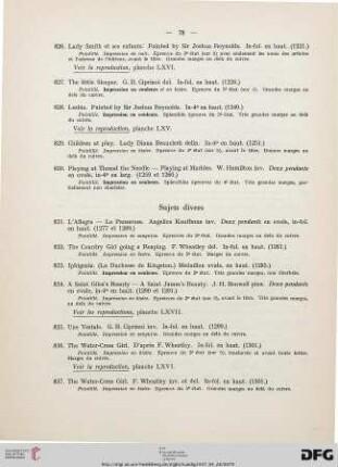 Sujets divers (Nr. 831-845)