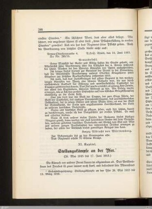XI. Stellungskämpfe an der Yser