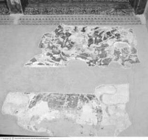 Groteskendekoration mit Sirene und musizierenden Satyrn; Wappen des Kardinals Alidosi