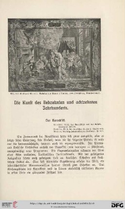 Die Kunst des siebzehnten und achtzehnten Jahrhunderts