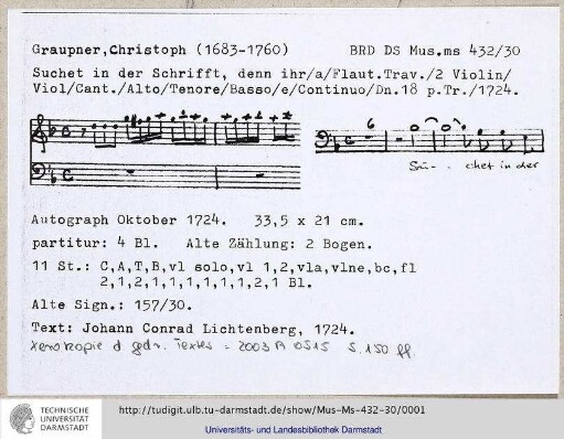 Suchet in der Schrift