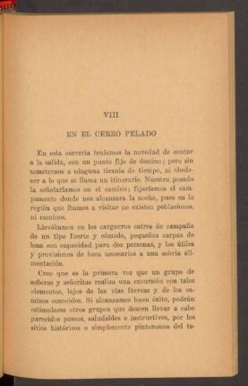 VIII - En el Cerro Pelado