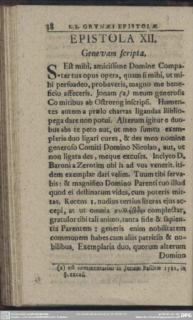 Epistola XII
