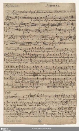 Stimmensatz [Schreiber: Reichard, H. G.; Reichard, J. G.]