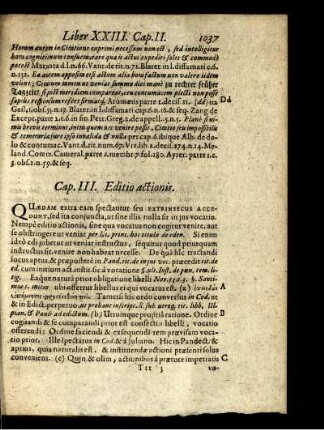 Cap. III. Editio actionis