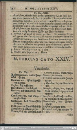M. Porcius Cato XXIV.