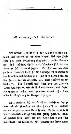 Siebenzehntes Capitel: Ritt nach Queenstown. - Ankunft daselbst. - Nachtquartier in Lewistown. - Ankunft am Ontario-See. - Fort Niagara. - Fort Schlosser. - Ankunft in Neuyork.