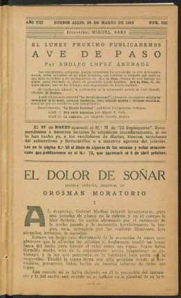 1924008332: El dolor de soñar : novela inédita