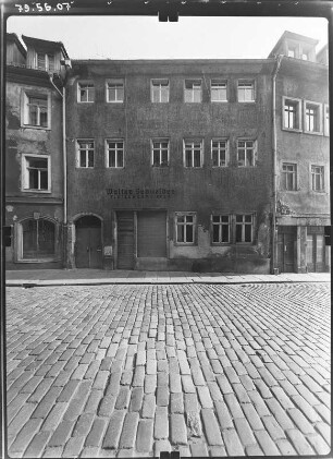 Meißen, Burgstraße 22. Wohnhaus mit Laden (18. Jh). Straßenfront