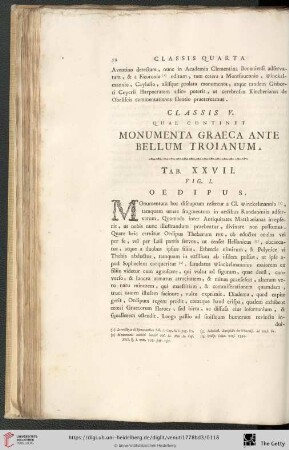 Classis V, quae continet Monumenta Graeca ante Bellum Troianum