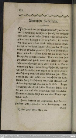 Vermischte Nachrichten