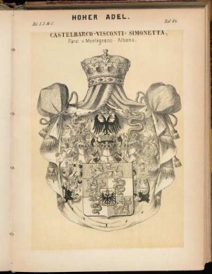 Taf. 84. Castelbarco - Visconti - Simonetta, Fürst v. Montignano - Albano.