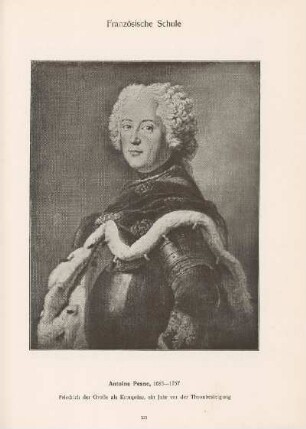 Friedrich der Große als Kronprinz, ein Jahr vor der Thronbesteigung