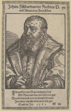 Bildnis des Johan. Fischardus