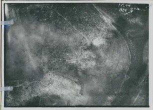 Foto vom Nordrand des Bois Fumin südwestlich von Vaux(-devant-Damloup) (Luftbild)