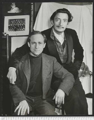 Porträtaufnahme Salvador Dalí und Eric Schaal