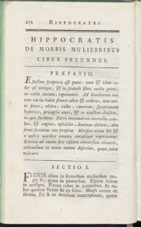 Hippocratis De Morbis Muliebribus Liber Secudus