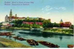 Das Königsschloss mit Domkirche in Krakau (1916 unter russischer Oberhoheit)