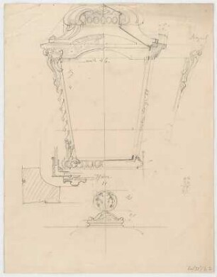 Thiersch, August ; München - Nymphenburg; Ludwig - Ferdinand - Brücke - Details