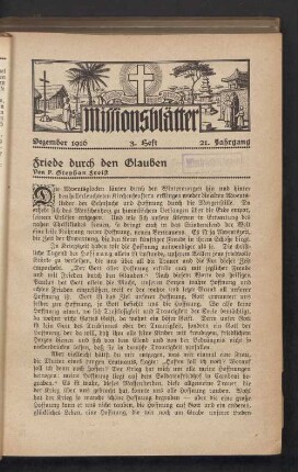 Dezember 1916 3. Heft 21. Jahrgang