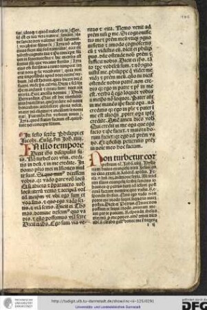 In festo sanctorum Philippi et Jacobis, evangelium secundum Johannem xiiii.