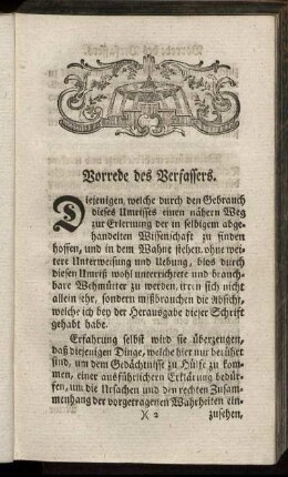 Vorrede des Verfassers.