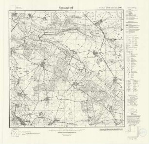 2043 Nossendorf, Meßtischblatt (4cm - Karte)