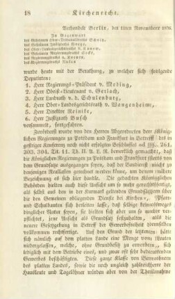 Verhandelt Berlin, den 11ten November 1836.
