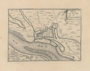 Plan de la ville de Guermsheim [= Germersheim]