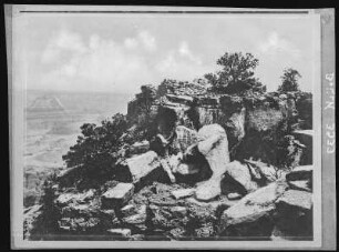 Grand Canyon National Park, Arizona. Prehistoric fortress, Morans Point
