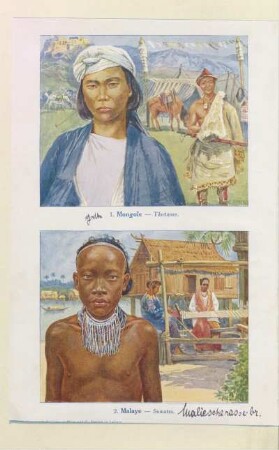 [1. Mongole und 2. Malaye]