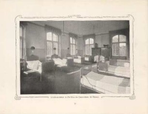 Krankenzimmer im Pavillon des Sanatoriums für Männer