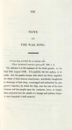 Note on the War Song