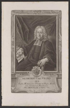 Porträt Alphonse des Vignoles (1649-1744)