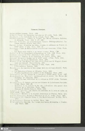 Benutzte Literatur