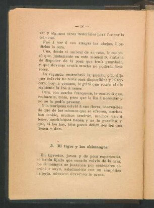 3. El tigre y los chimangos.
