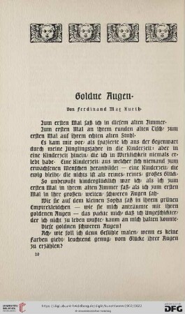 1: Goldne Augen