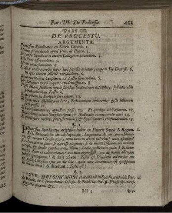 Pars III. De Processu.