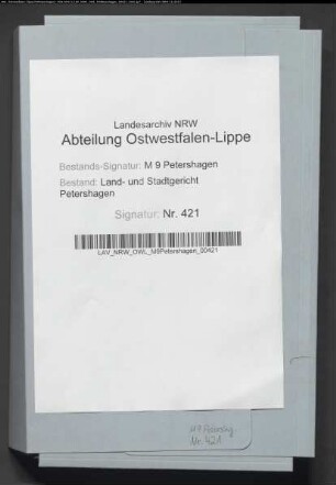 Spezialteilung der Gemeinheiten zu Raderhorst, Rosenhagen und Ilse