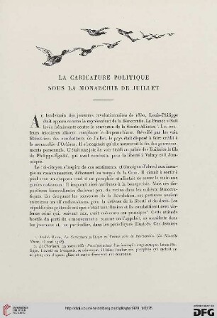 5. Pér. 1.1920: La caricature politque sous la monarchie de Juillet