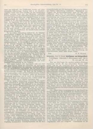314-316 [Rezension] Schaeder, Erich, Schriftglaube und Heilsgewißheit. Vorlesungen